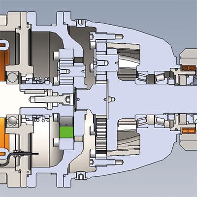 High efficiency planetary gearbox