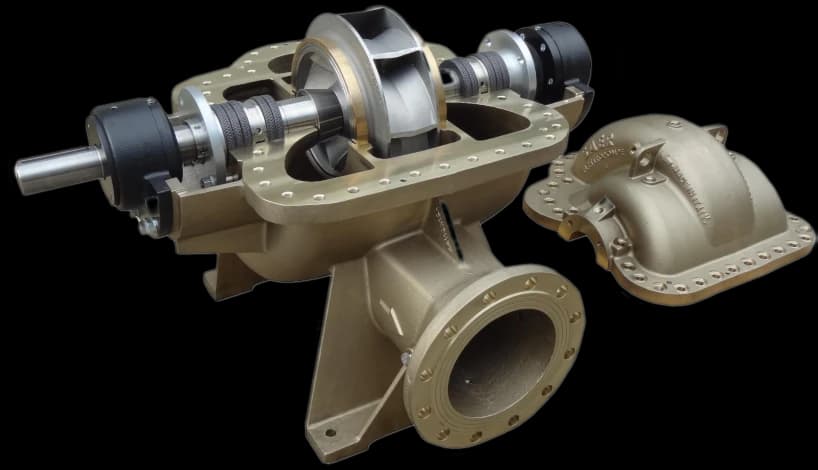 SKD bronze impeller detail view