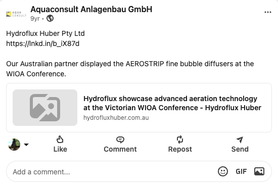 Hydroflux Huber Pty Ltd 新闻图片